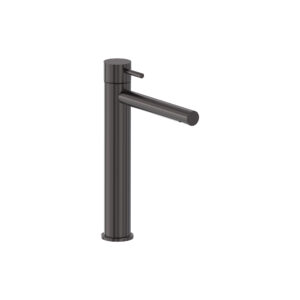 Eenhendel wastafelmengkraan opbouw, model L - Geborsteld carbon black PVD