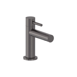 Fonteinkraan staand model S - Geborsteld carbon black PVD